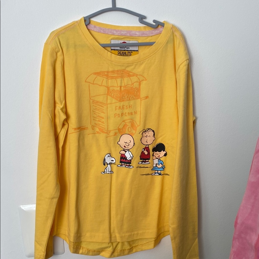 Peanuts Kids Yellow Long Sleeve Shirt